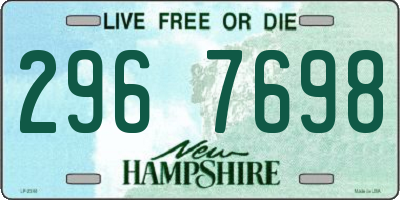 NH license plate 2967698