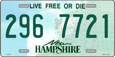 NH license plate 2967721