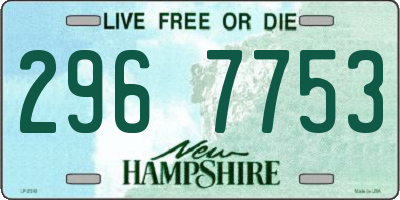 NH license plate 2967753