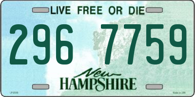 NH license plate 2967759