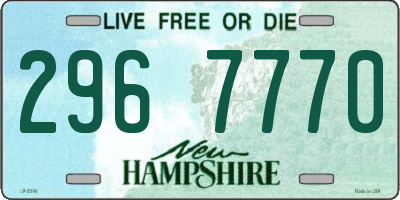 NH license plate 2967770