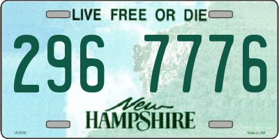 NH license plate 2967776