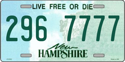 NH license plate 2967777