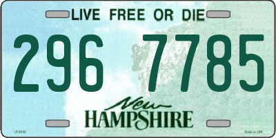 NH license plate 2967785