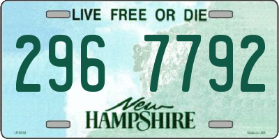 NH license plate 2967792