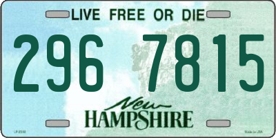 NH license plate 2967815