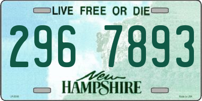 NH license plate 2967893