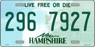 NH license plate 2967927