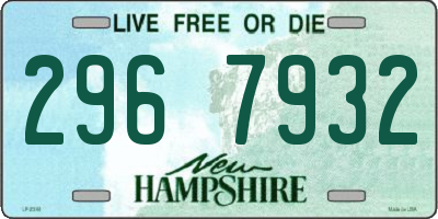 NH license plate 2967932