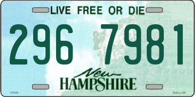 NH license plate 2967981