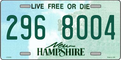 NH license plate 2968004