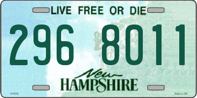 NH license plate 2968011