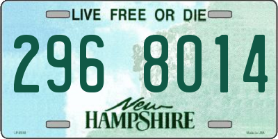 NH license plate 2968014