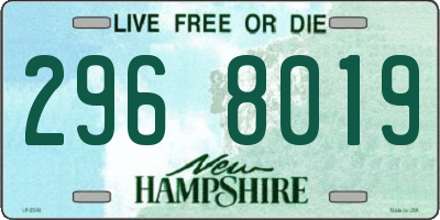NH license plate 2968019
