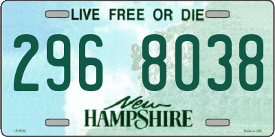 NH license plate 2968038
