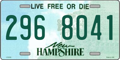 NH license plate 2968041