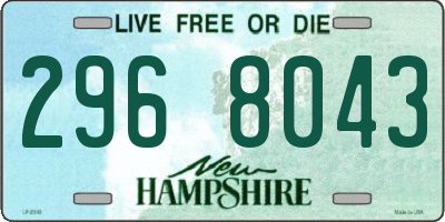 NH license plate 2968043