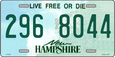 NH license plate 2968044