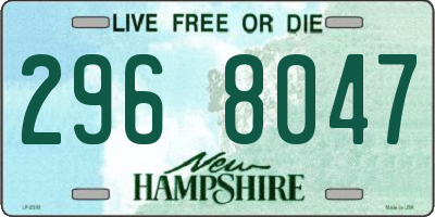 NH license plate 2968047