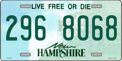 NH license plate 2968068