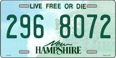 NH license plate 2968072