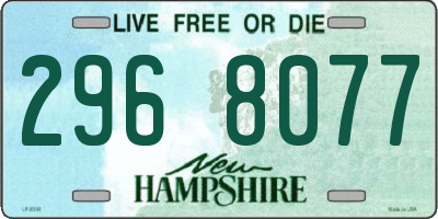 NH license plate 2968077