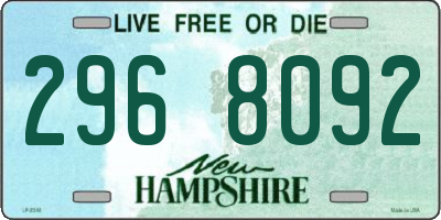NH license plate 2968092