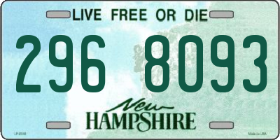 NH license plate 2968093