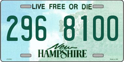 NH license plate 2968100