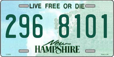 NH license plate 2968101