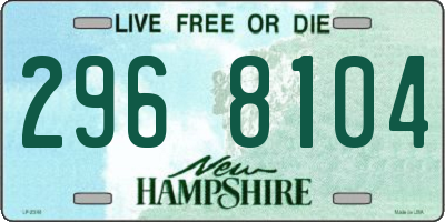 NH license plate 2968104