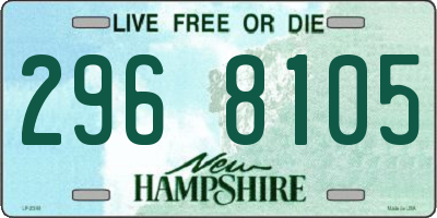 NH license plate 2968105