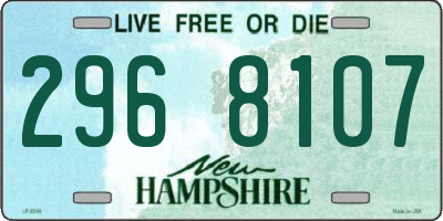 NH license plate 2968107