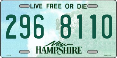 NH license plate 2968110
