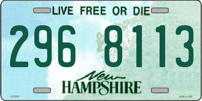 NH license plate 2968113