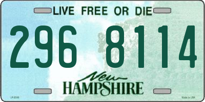 NH license plate 2968114