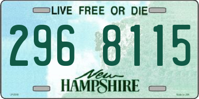 NH license plate 2968115