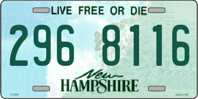 NH license plate 2968116
