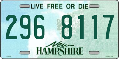 NH license plate 2968117