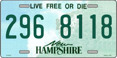 NH license plate 2968118
