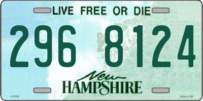 NH license plate 2968124