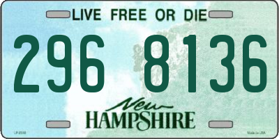 NH license plate 2968136