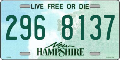NH license plate 2968137