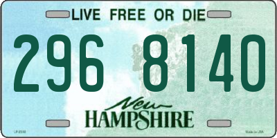 NH license plate 2968140