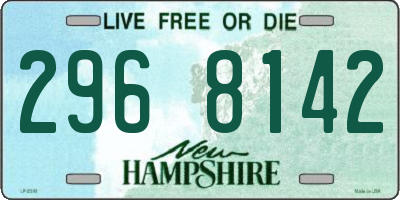NH license plate 2968142