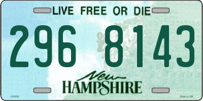 NH license plate 2968143