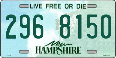 NH license plate 2968150