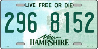 NH license plate 2968152