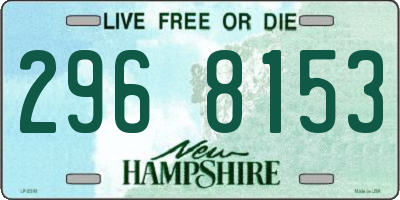 NH license plate 2968153