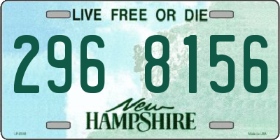 NH license plate 2968156